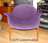 PAULIN CHAIR RSTORATION AFTER FRONT VIEW